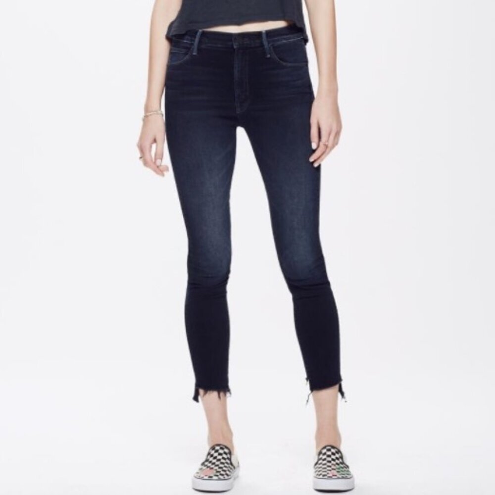 Mother The Stunner Zip Two Step Fray Jeans Size 25